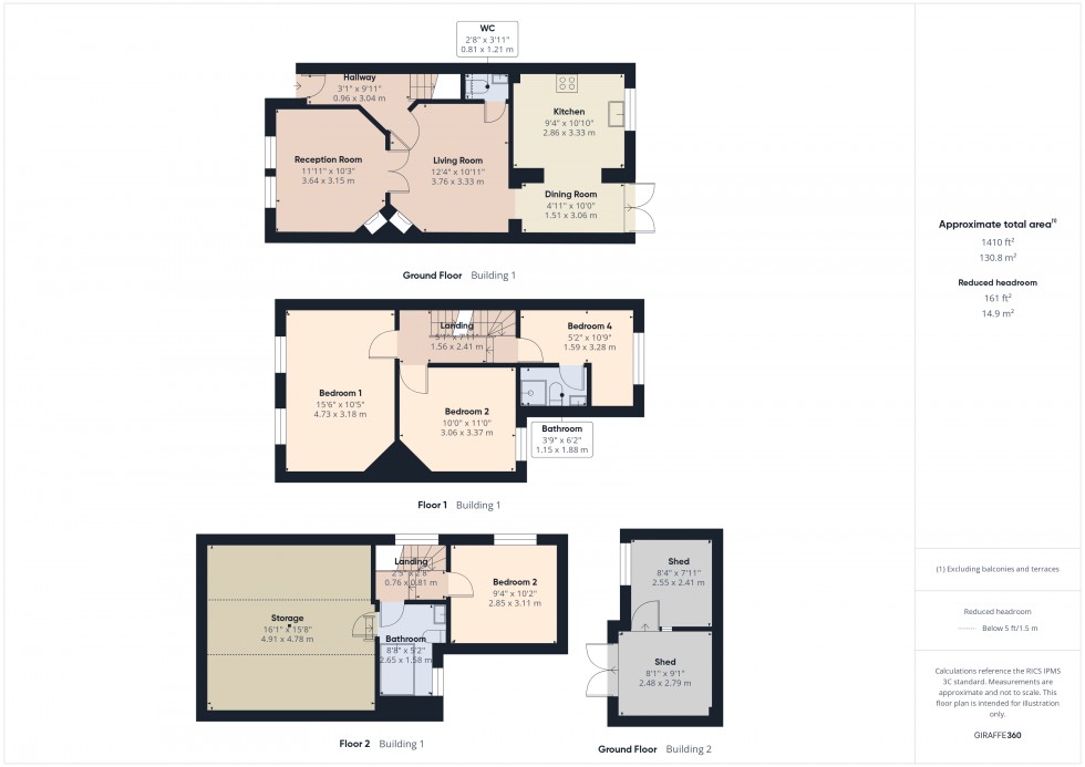 Floorplan for Feltham, Middlesex, TW13
