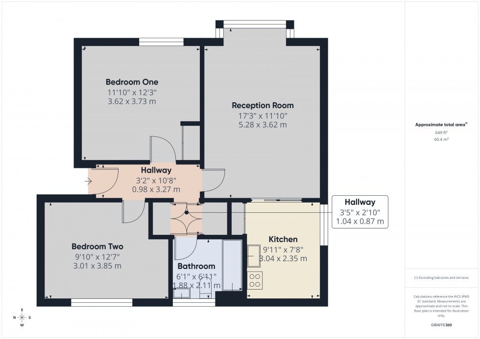 Floorplan for Feltham, Middlesex, TW14