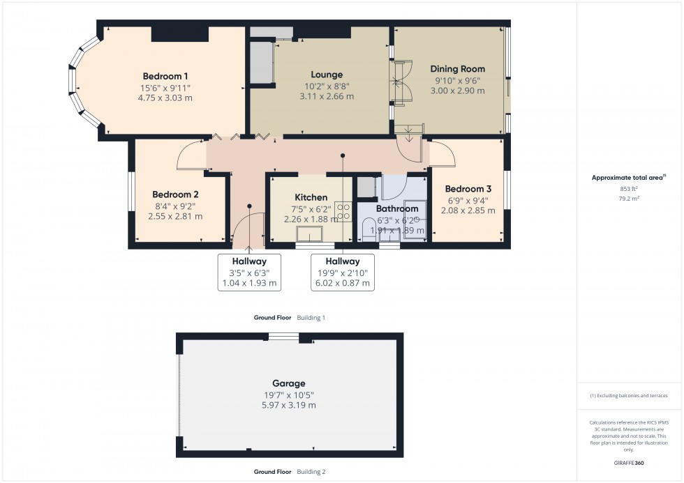 Floorplan for Feltham, Middlesex, TW13