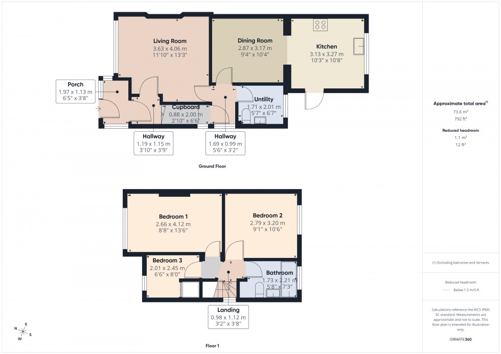 Floorplan for Feltham, Middlesex, TW13