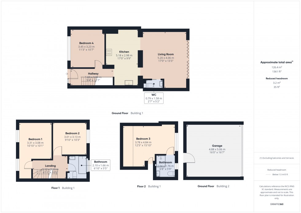 Floorplan for Feltham, Middlesex, TW13