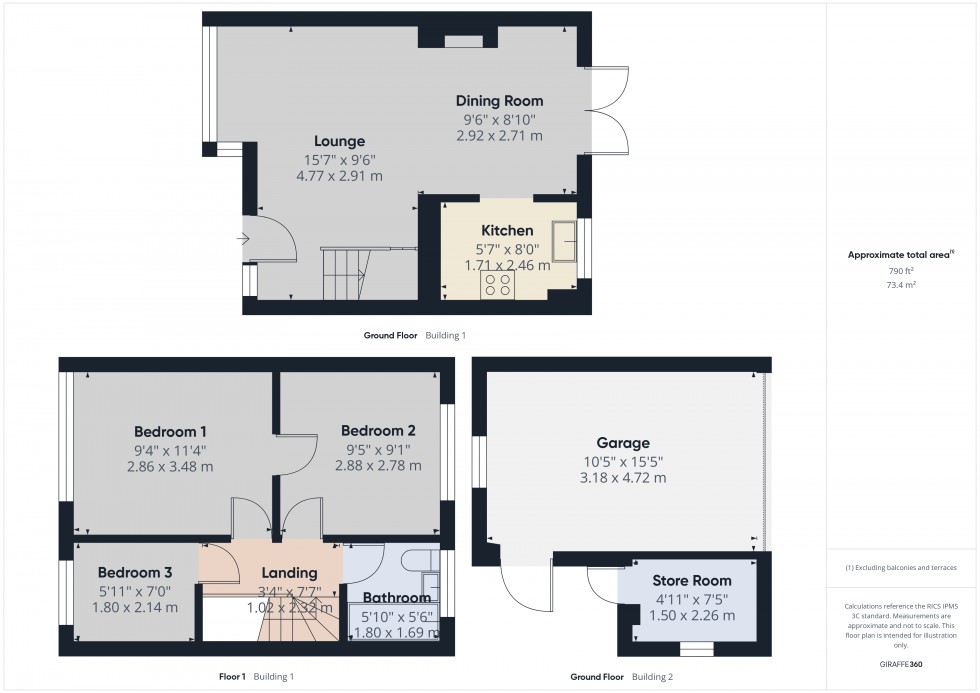 Floorplan for Feltham, Middlesex, TW14
