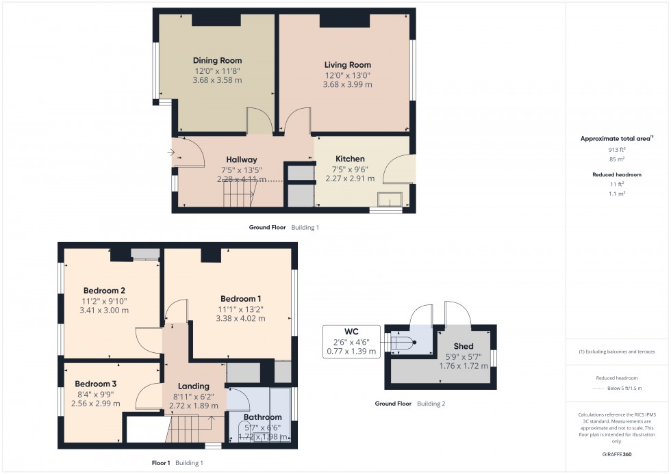 Floorplan for Feltham, , TW13