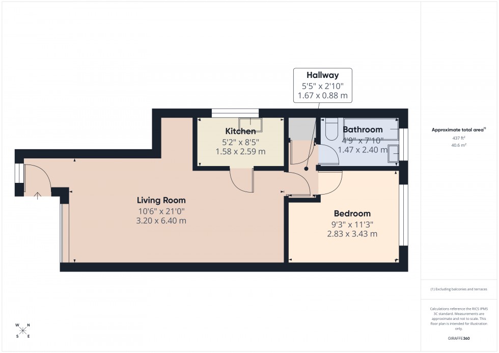 Floorplan for Grove Village, Feltham, TW14