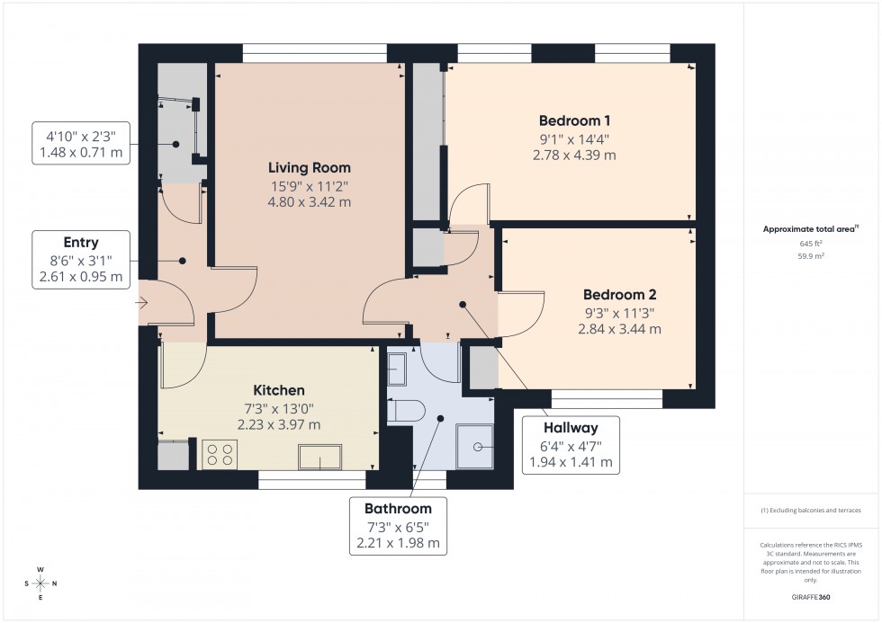Floorplan for Hounslow, , TW4