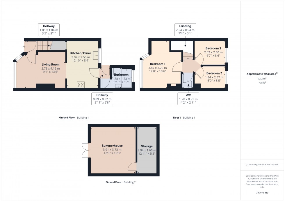 Floorplan for Feltham, Middlesex, TW13
