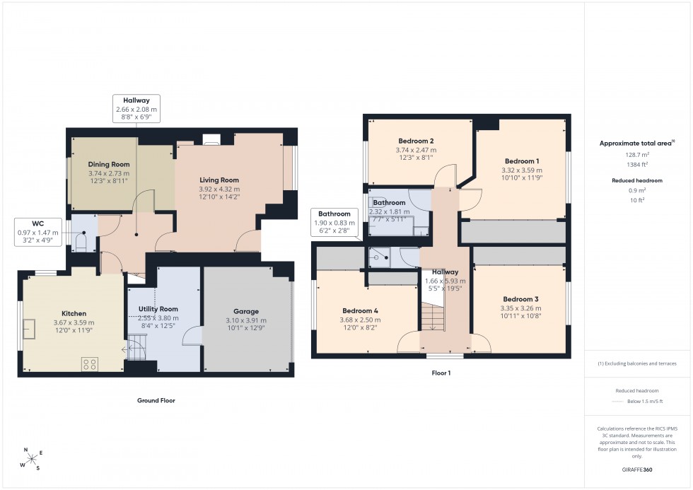 Floorplan for Feltham, Middlesex, TW13
