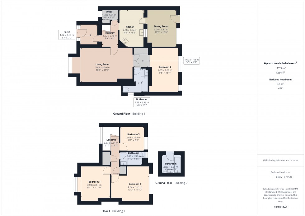 Floorplan for Feltham, Middlesex, TW14
