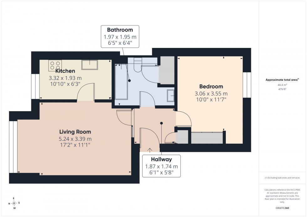 Floorplan for Feltham, , TW13