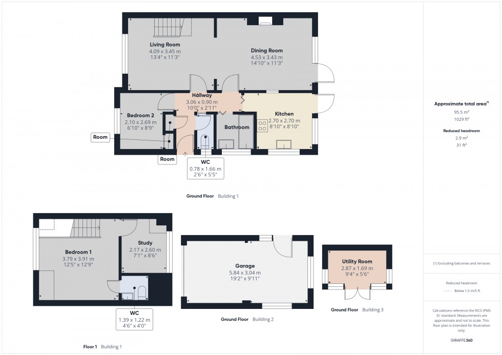 Floorplan for Feltham, , TW14