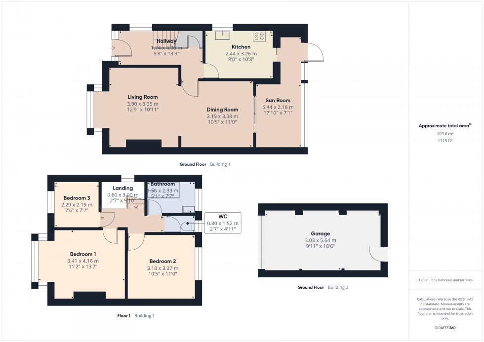 Floorplan for Feltham, , TW14