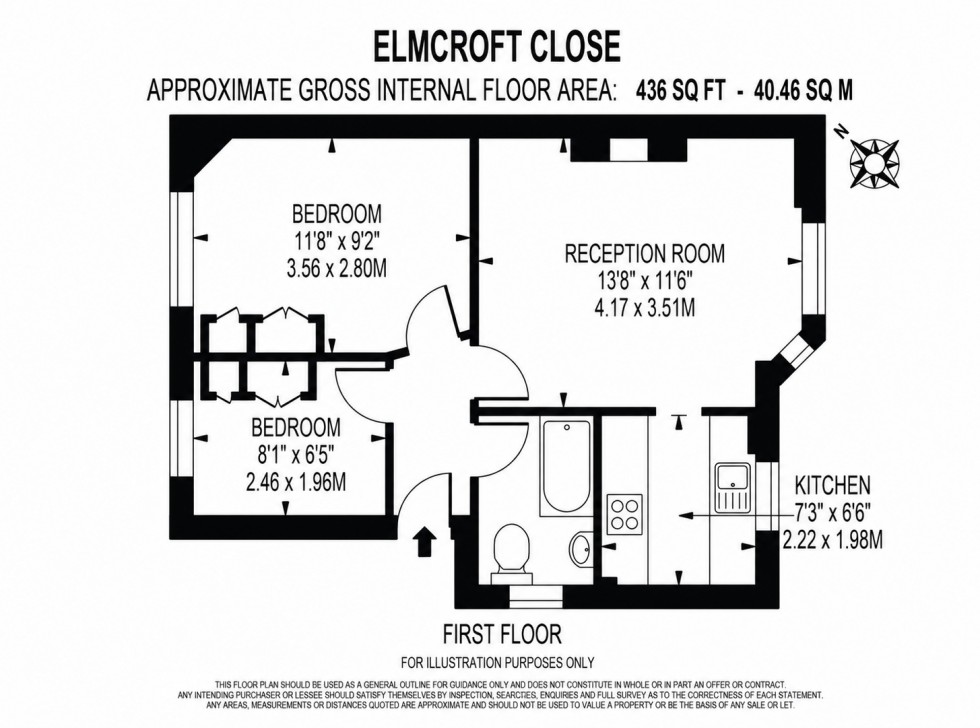 Floorplan for Feltham, Middlesex, TW14