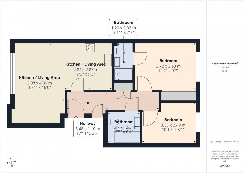 Floorplan for Feltham, , TW13