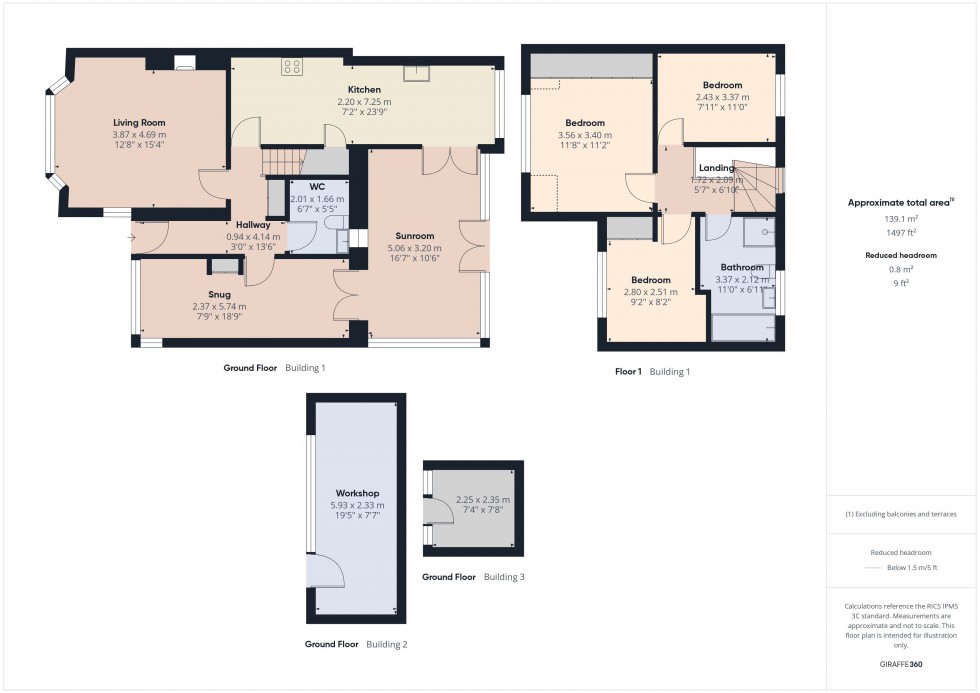 Floorplan for Flackwell Heath, Bucks, HP10