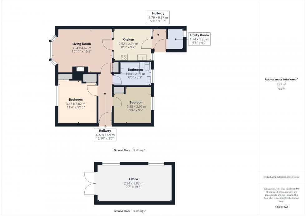 Floorplan for Flackwell Heath, High Wycombe, HP10