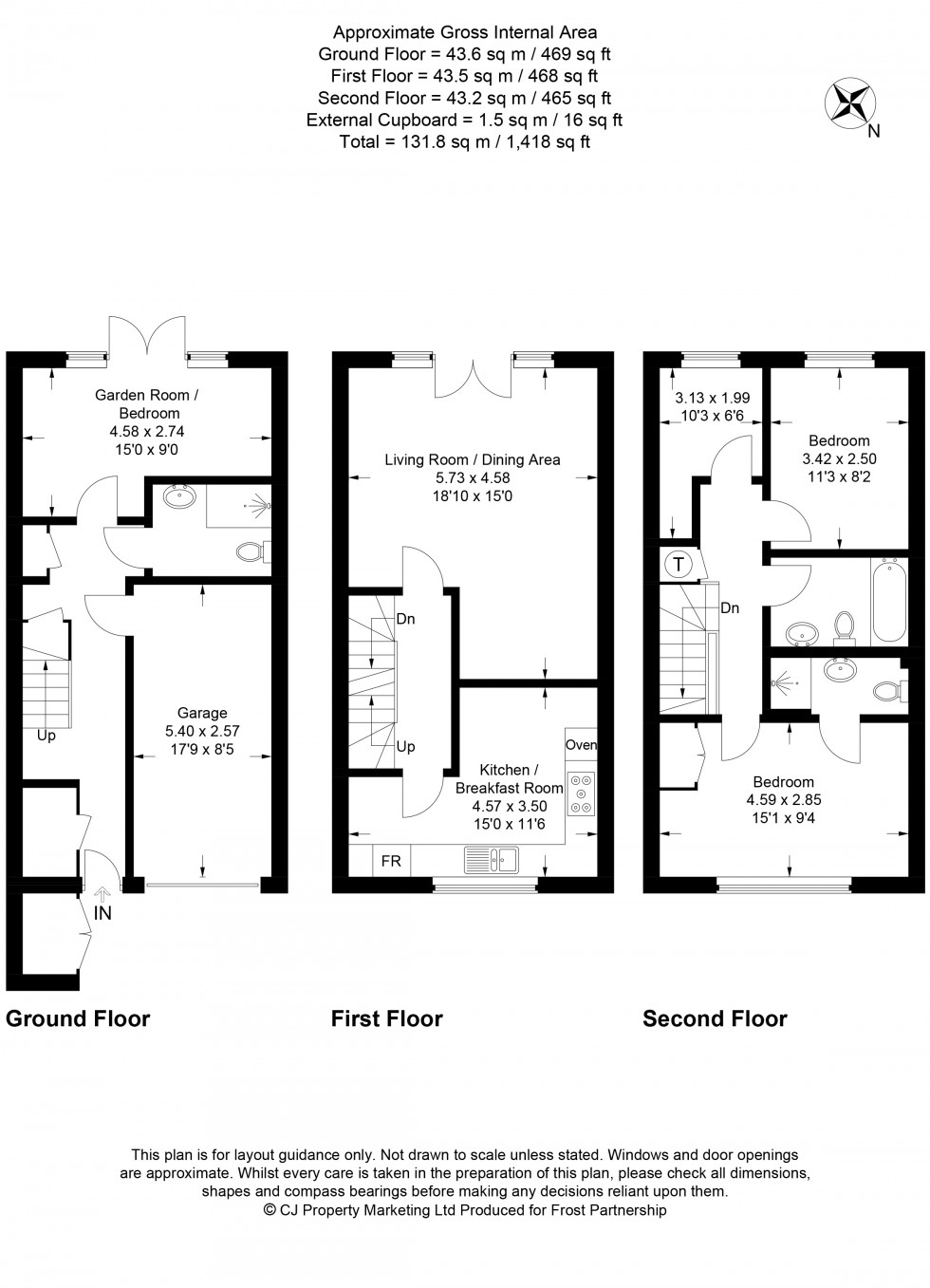 Floorplan for High Wycombe, Buckinghamshire, HP11