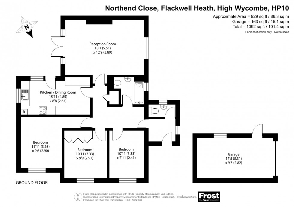 Floorplan for Flackwell Heath, High Wycombe, HP10