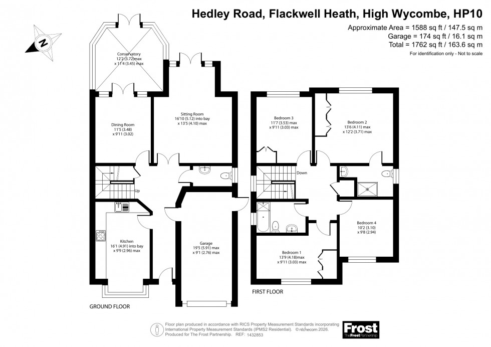 Floorplan for Flackwell Heath, High Wycombe, HP10