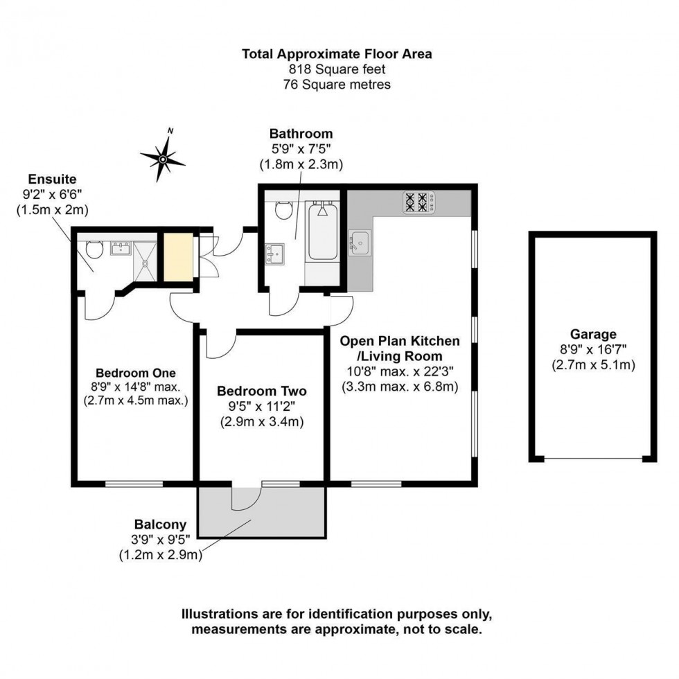 Floorplan for Wooburn Green, High Wycombe, HP10