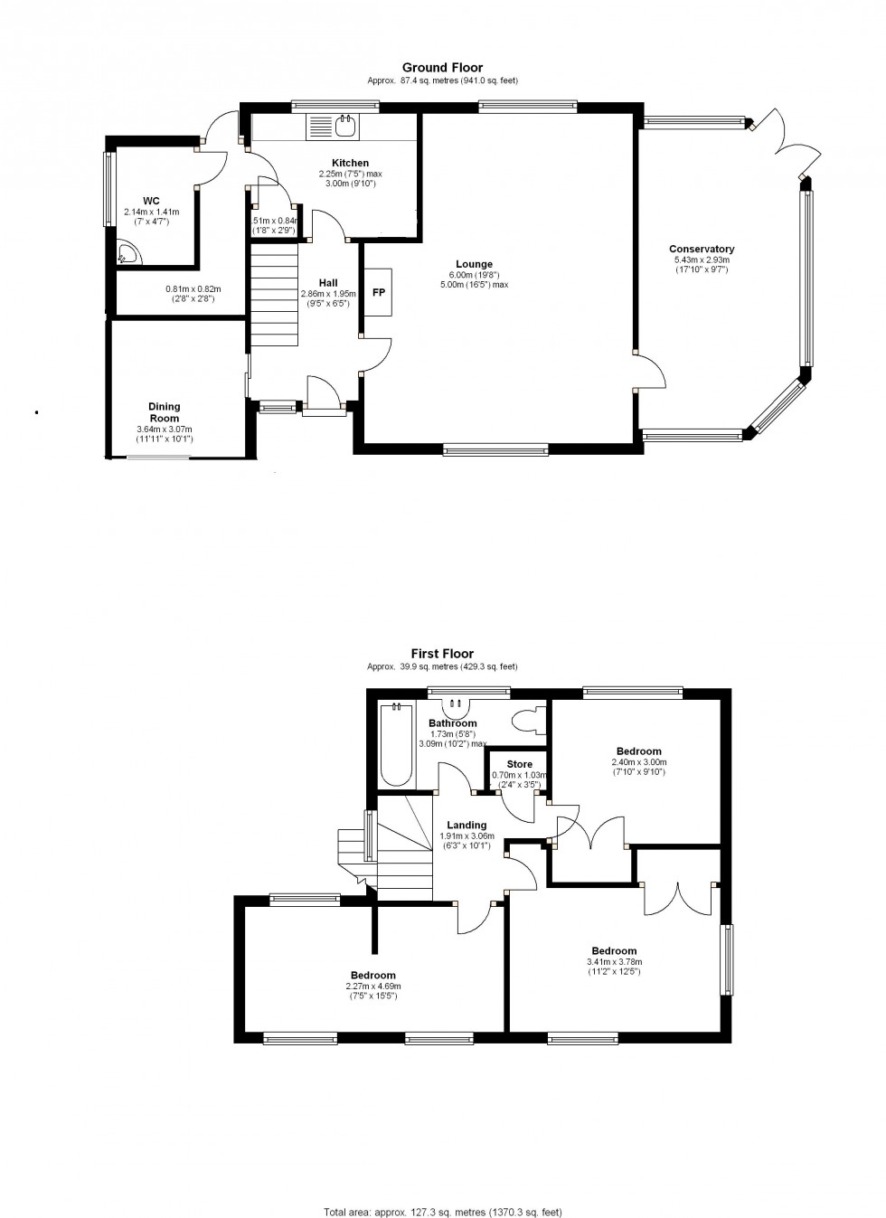 Floorplan for Flackwell Heath, High Wycombe, HP10