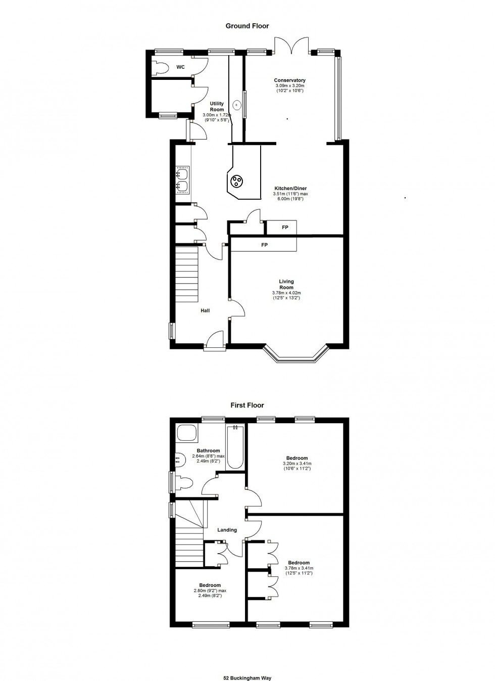 Floorplan for Flackwell Heath, High Wycombe, HP10