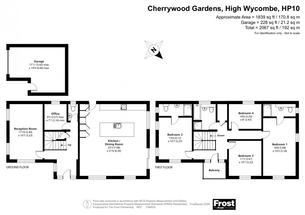 Floorplan for Flackwell Heath, High Wycombe, HP10