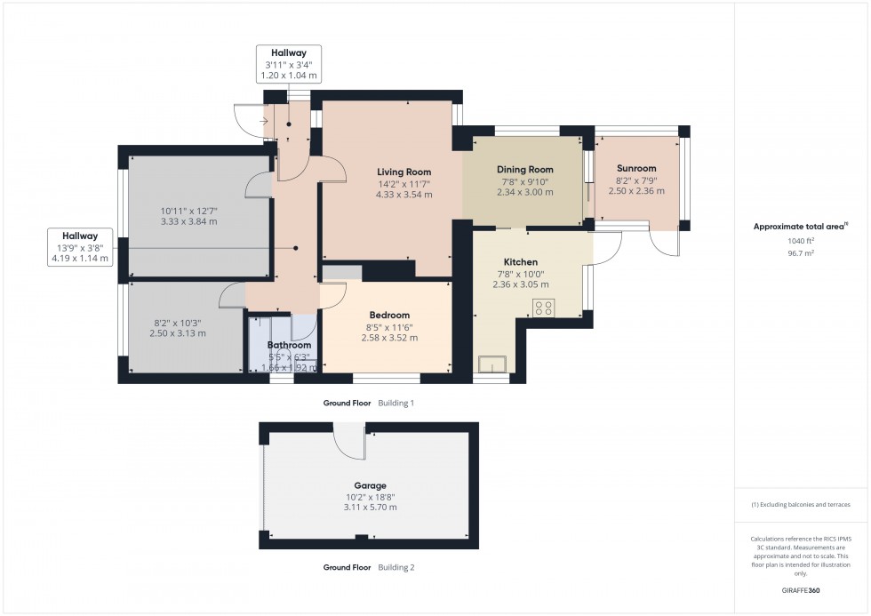 Floorplan for Flackwell Heath, High Wycombe, HP10