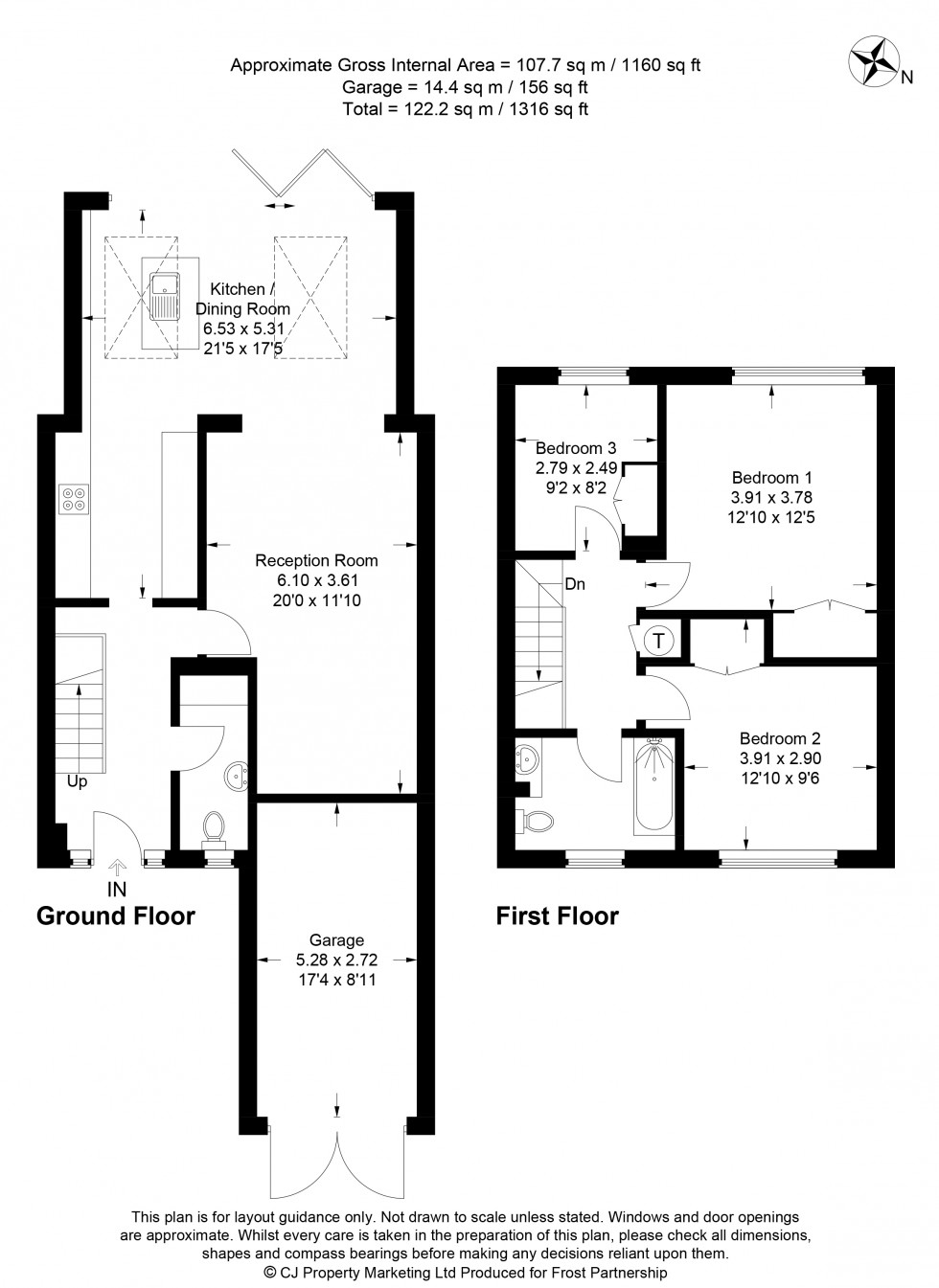 Floorplan for Flackwell Heath, High Wycombe, HP10