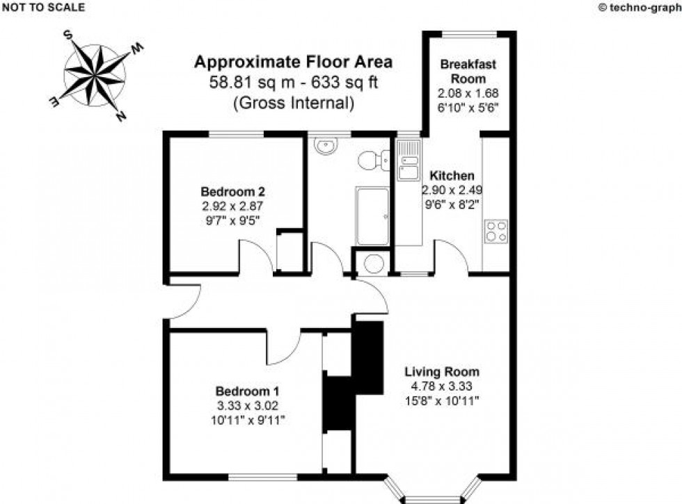 Floorplan for Bourne End, Buckinghamshire, SL8