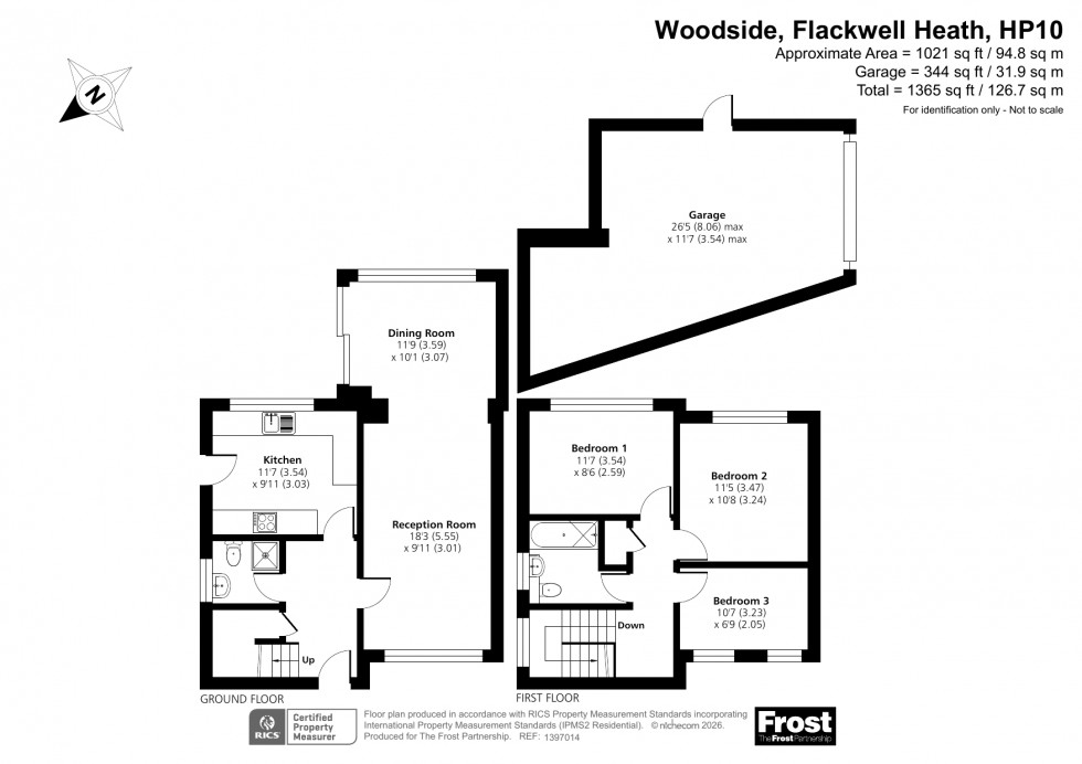 Floorplan for Flackwell Heath, High Wycombe, HP10