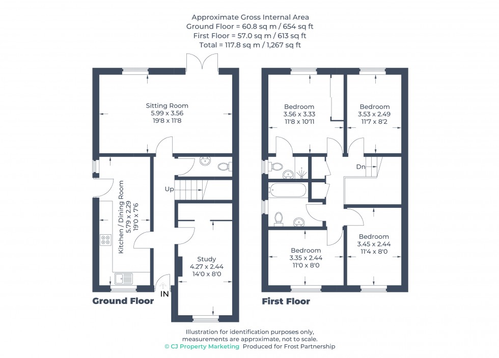 Floorplan for High Wycombe, Buckinghamshire, HP13