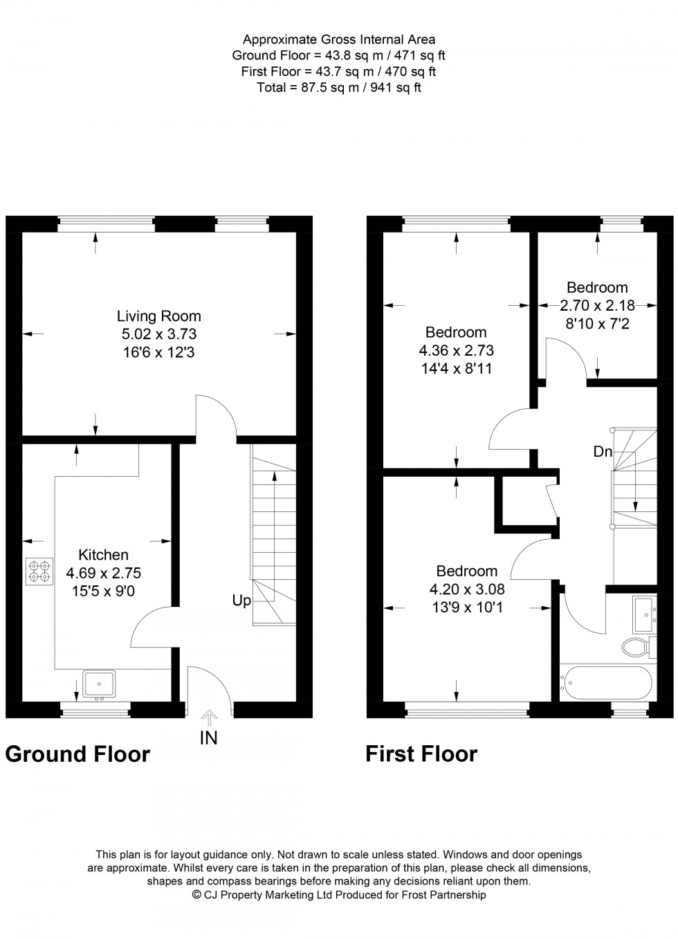 Floorplan for High Wycombe, Buckinghamshire, HP13