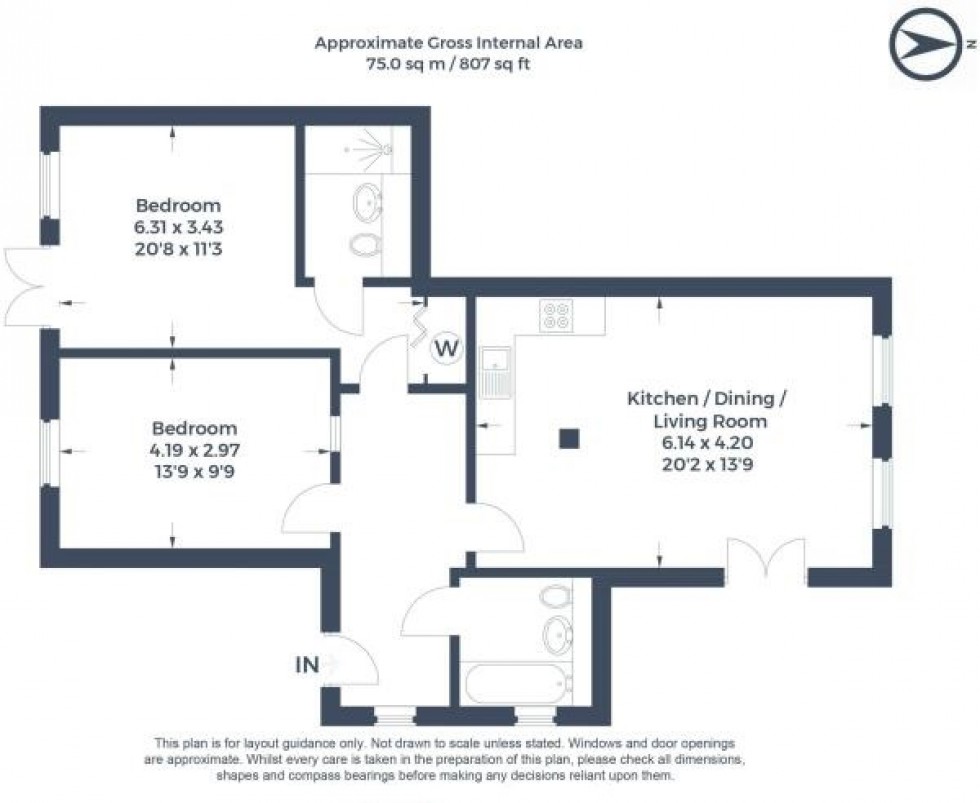 Floorplan for Bourne End, Buckinghamshire, SL8