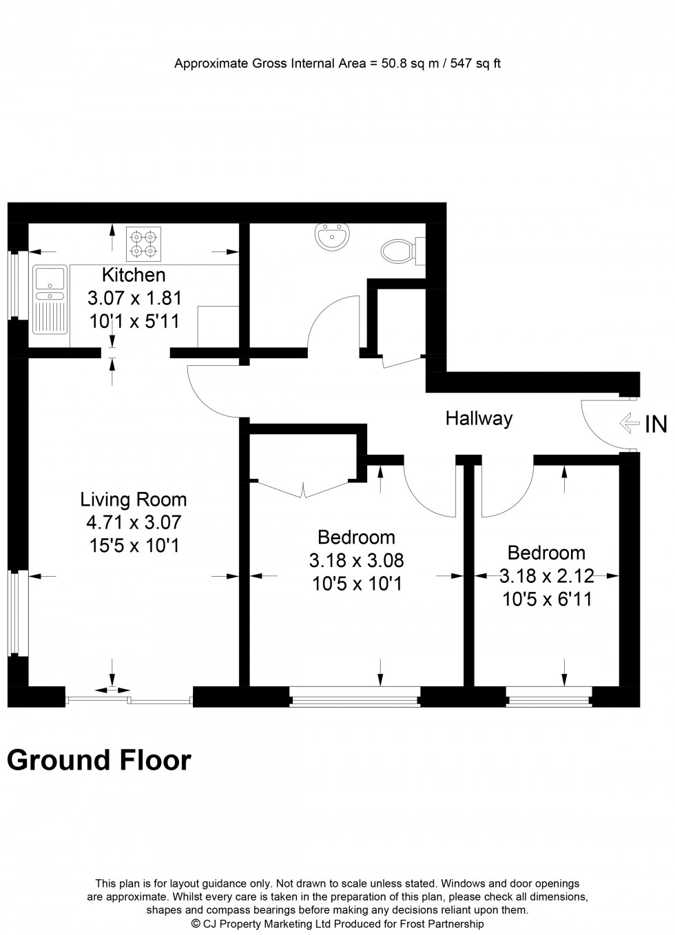 Floorplan for High Wycombe, Buckinghamshire, HP11