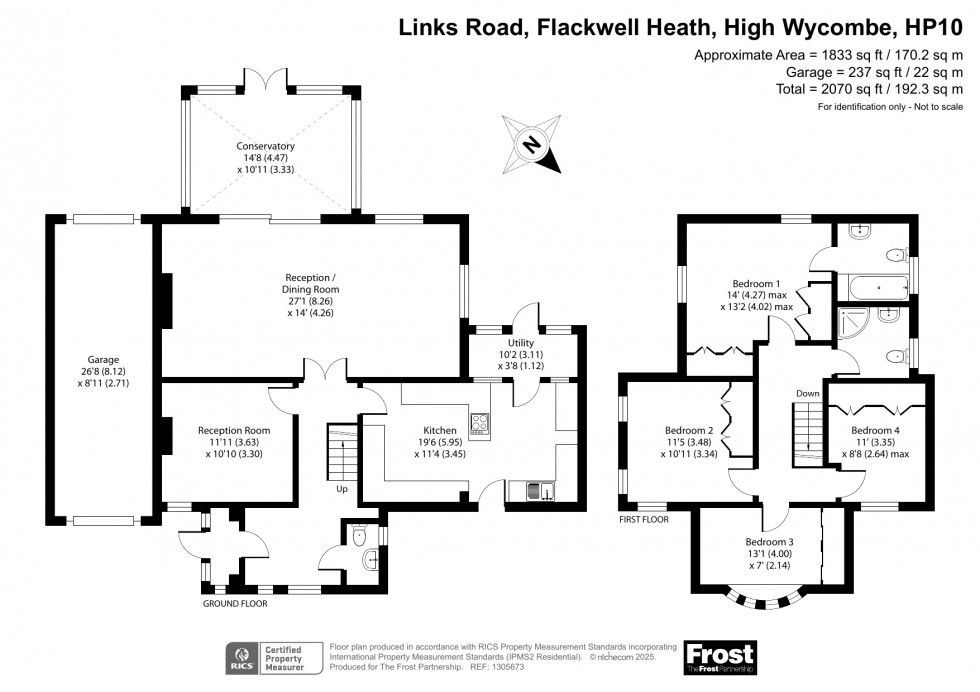 Floorplan for Flackwell Heath, High Wycombe, HP10