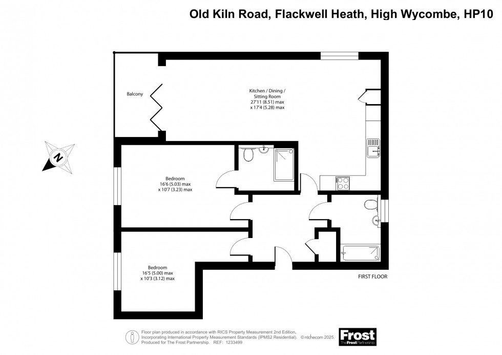 Floorplan for Old Kiln Road, Flackwell Heath, HP10