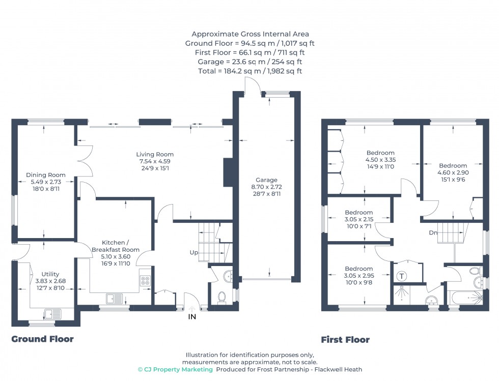 Floorplan for High Wycombe, Buckinghamshire, HP11