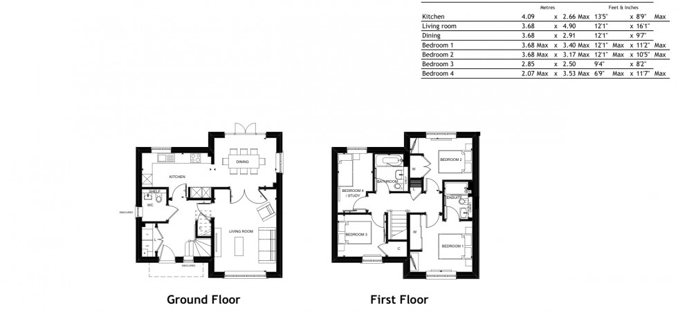 Floorplan for High Wycombe, Buckinghamshire, HP10