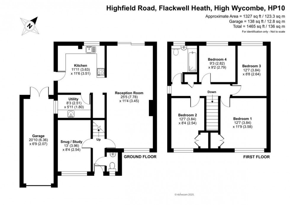 Floorplan for Flackwell Heath, High Wycombe, HP10