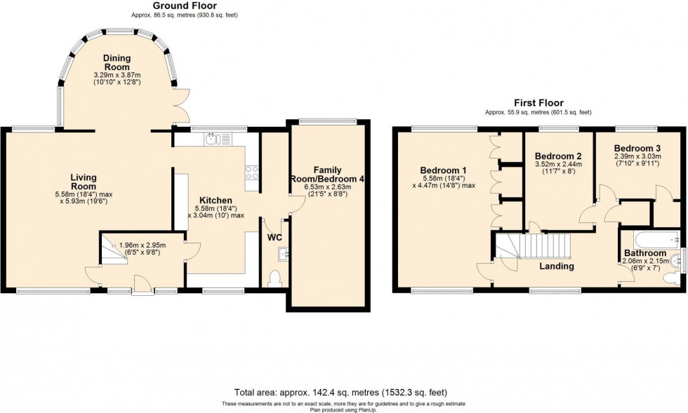 Floorplan for Flackwell Heath, High Wycombe, HP10