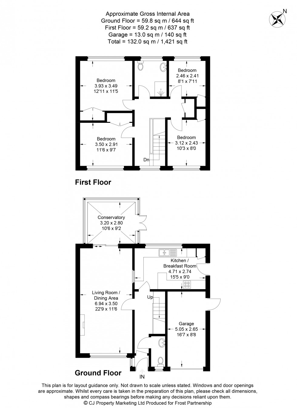 Floorplan for Wooburn Green, High Wycombe, HP10