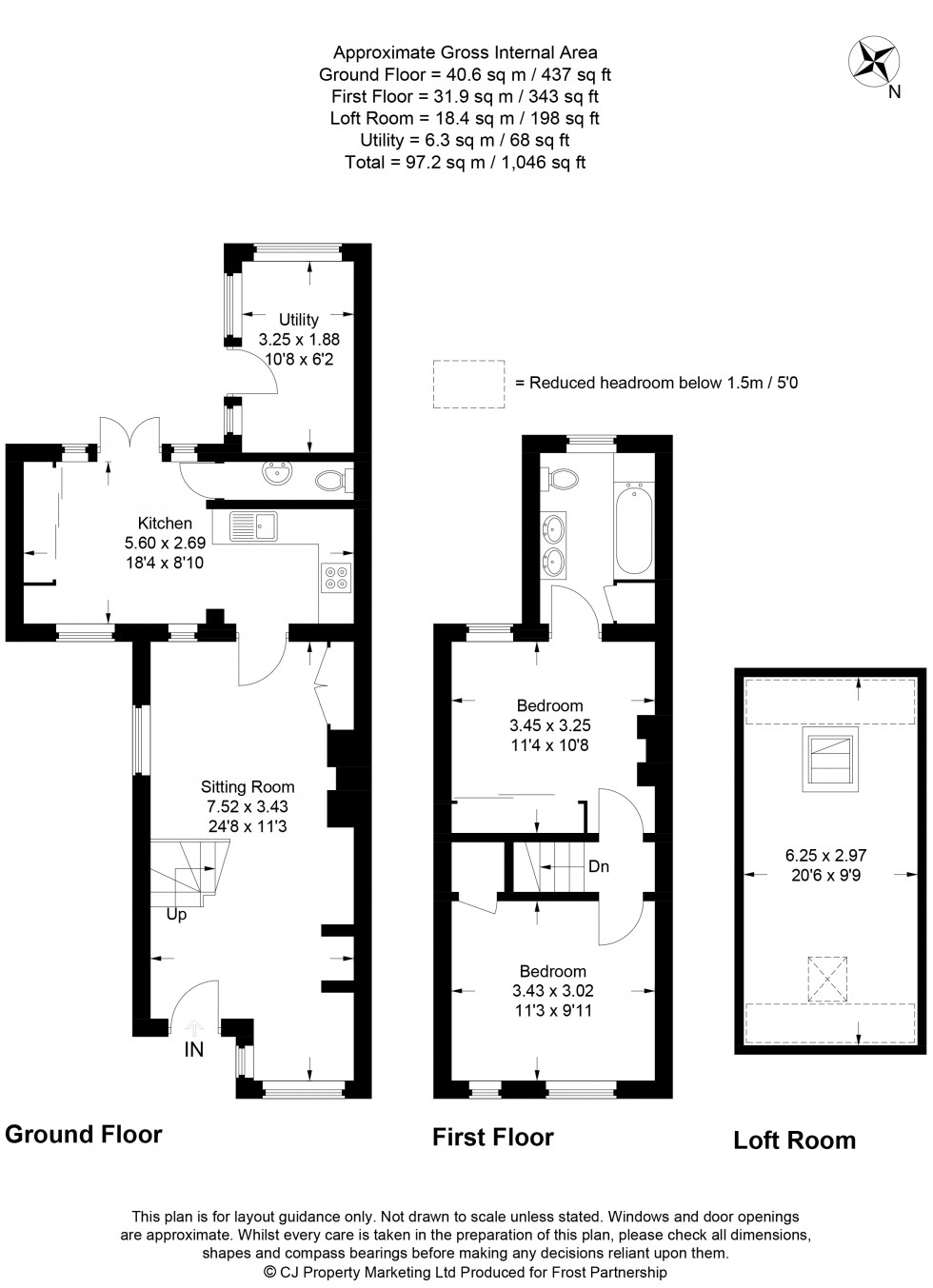 Floorplan for High Wycombe, Buckinghamshire, HP11