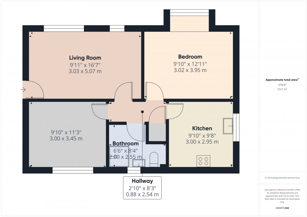 Floorplan for The Common, Flackwell Heath, HP10