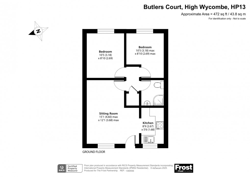 Floorplan for High Wycombe, Buckinghamshire, HP13