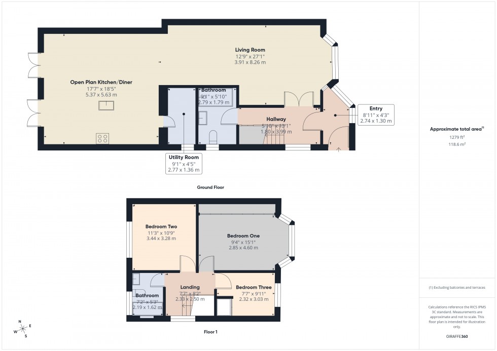 Floorplan for High Wycombe, Buckinghamshire, HP13