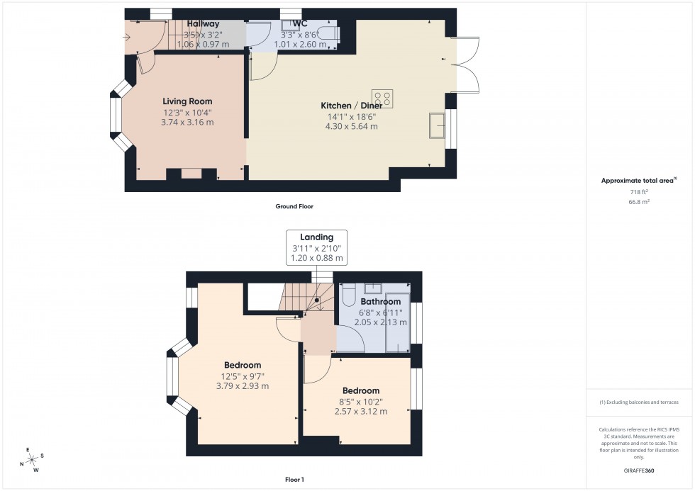 Floorplan for High Wycombe, Buckinghamshire, HP13