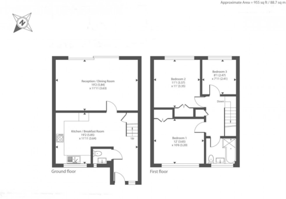 Floorplan for Wooburn Green, High Wycombe, HP10