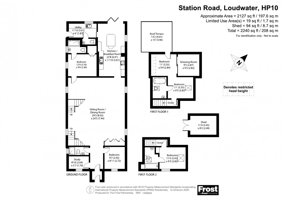 Floorplan for Loudwater, High Wycombe, HP10