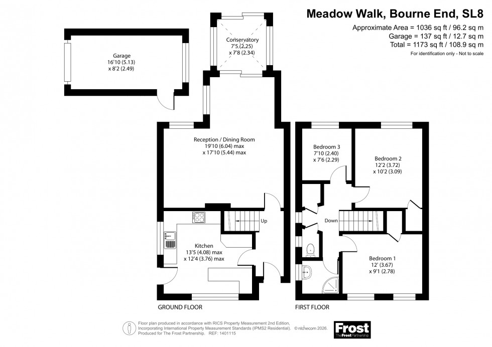 Floorplan for Bourne End, Buckinghamshire, SL8