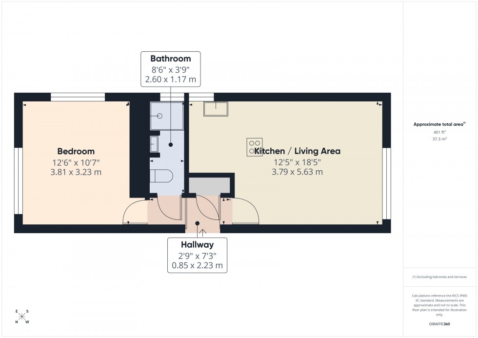 Floorplan for Wooburn Green, High Wycombe, HP10